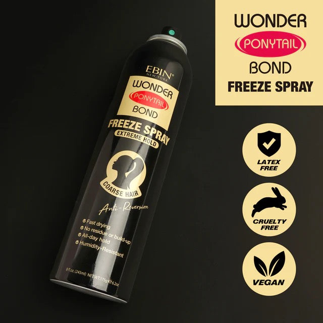 EBIN Wonder Ponytail Bond Freeze Spray - Extreme Hold 2.7OZ