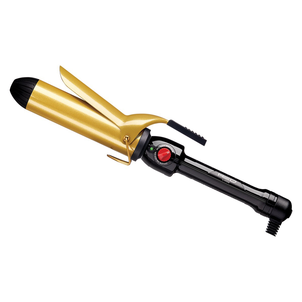 Red Ceramic Ionic Curling Iron 1-1/2"