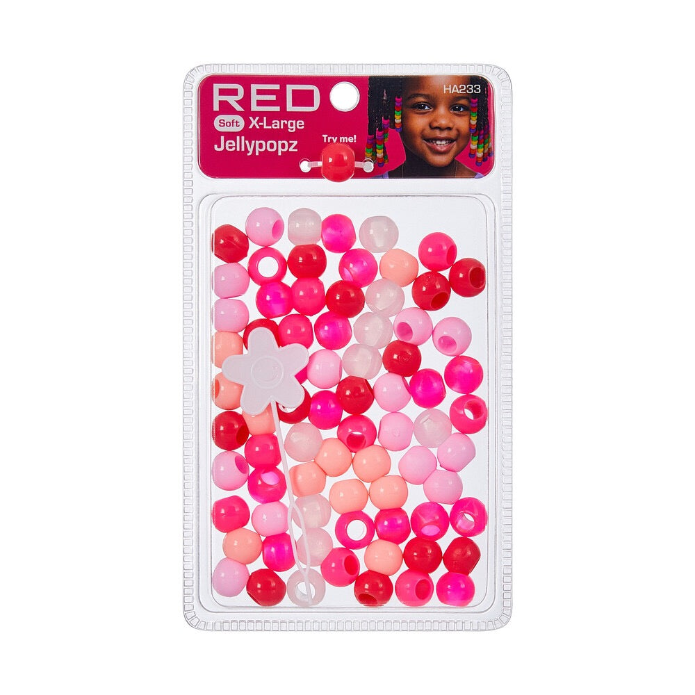 RED Jellypopz X Large Bead Pink Assorted