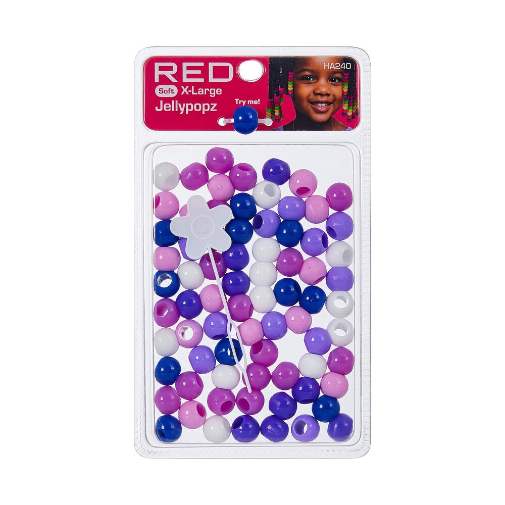 RED Jellypopz X Large Bead Purple Assorted