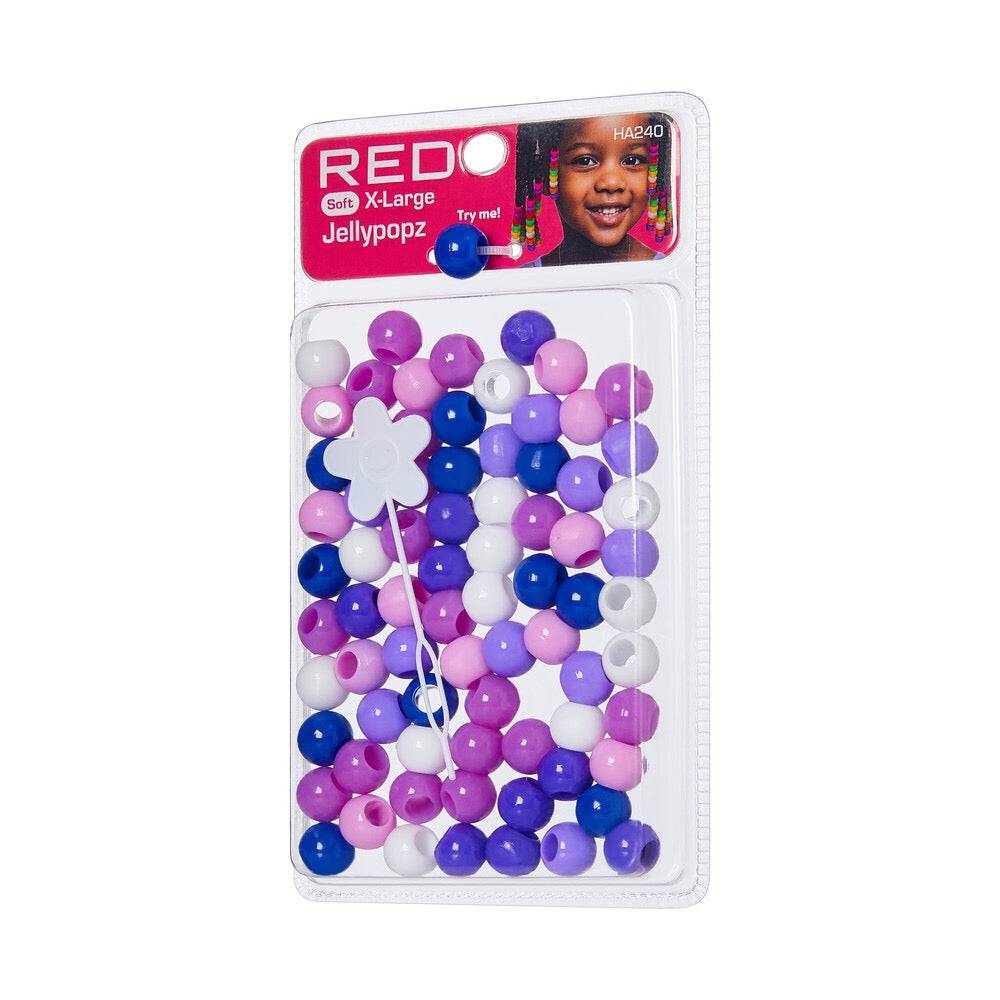 RED Jellypopz X Large Bead Purple Assorted