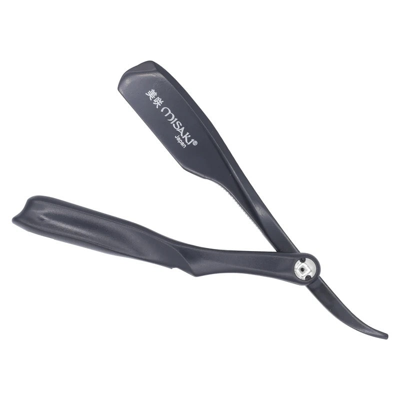 MISAKI MR-01 Katana Pinch Type Folding Shavette Razor Holder Black