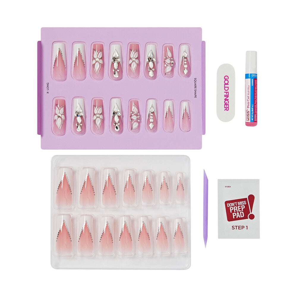 Gold Finger Handmade Nails - Premium