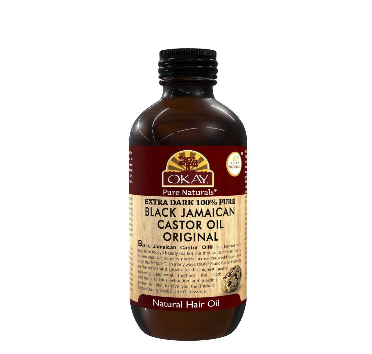Okay BJC Castor Oil Extra Dark 4 oz