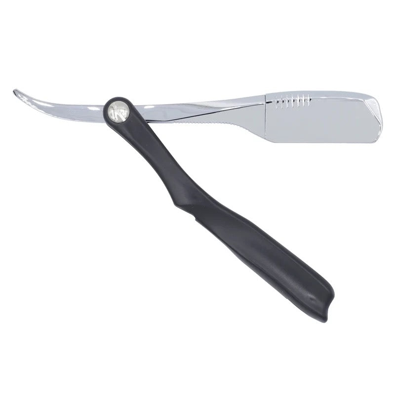 MISAKI MR-01 Katana Pinch Type Folding Shavette Razor Holder Silver