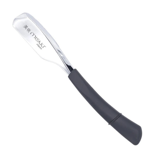 MISAKI MR-02 Katana Pinch Type Straight Shavette Razor Holder Silver