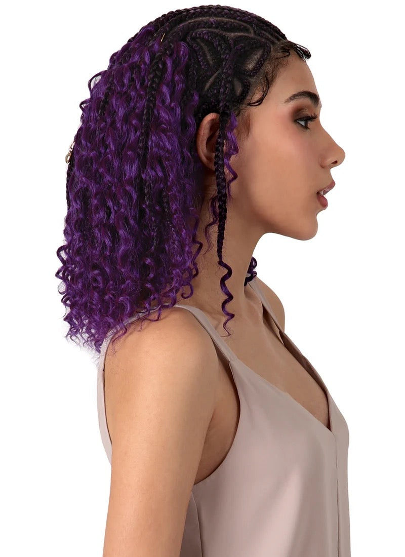 Motown Tress Butterfly Boho 14” Whole Lace Hybrid Braid Wig