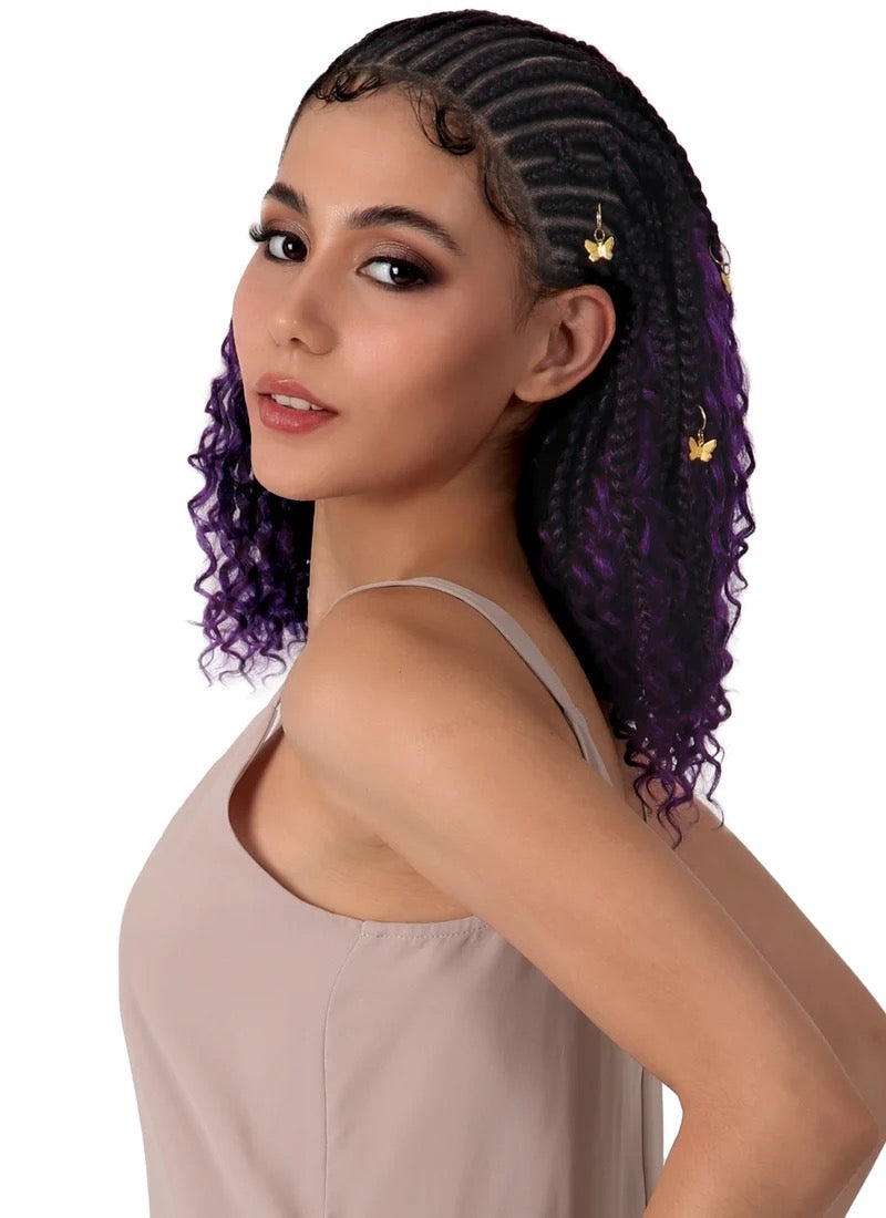 Motown Tress Butterfly Boho 14” Whole Lace Hybrid Braid Wig