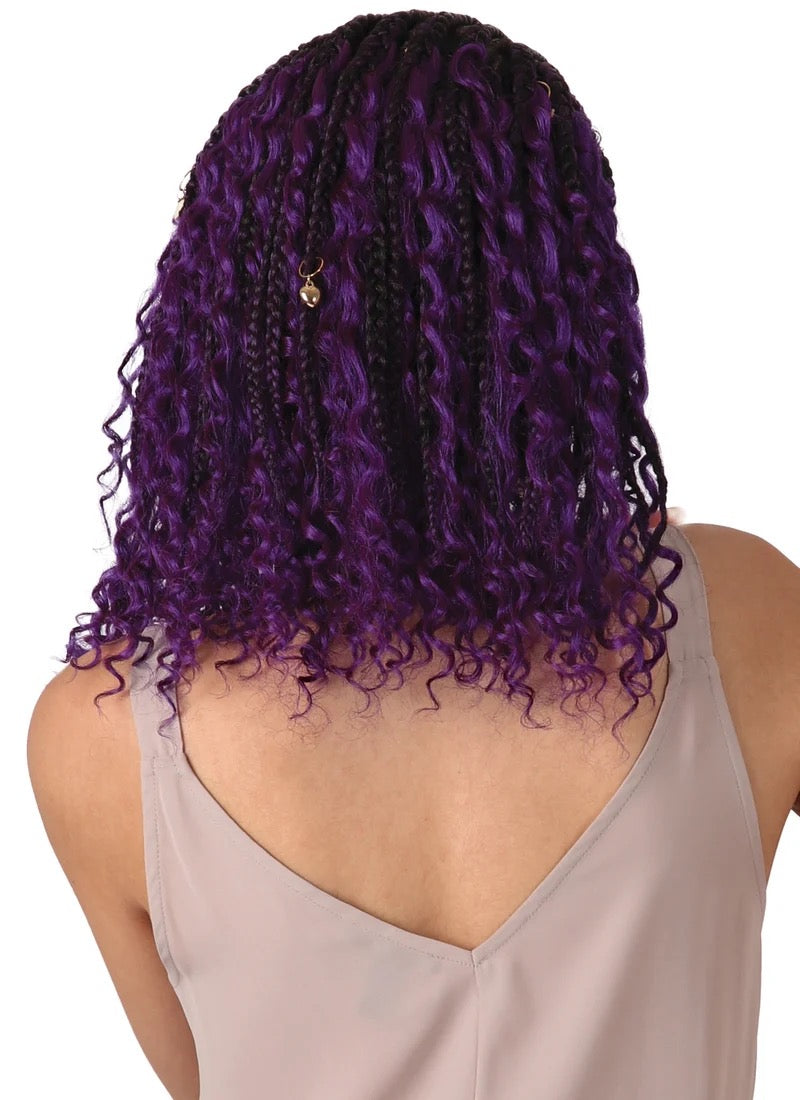 Motown Tress Butterfly Boho 14” Whole Lace Hybrid Braid Wig
