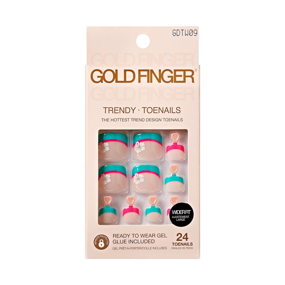 Gold Finger Trendy Wider Fit Toenails Entertain