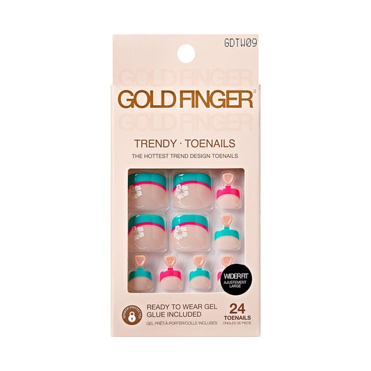 Gold Finger Trendy Wider Fit Toenails Entertain
