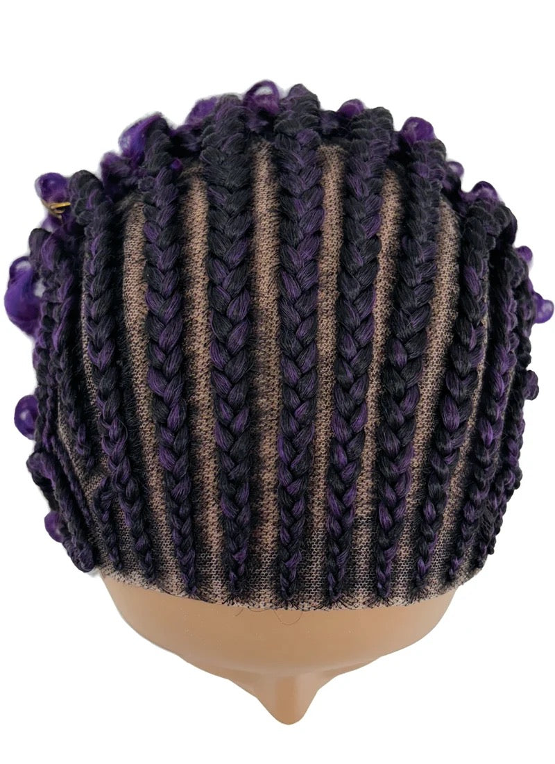 Motown Tress Butterfly Boho 14” Whole Lace Hybrid Braid Wig