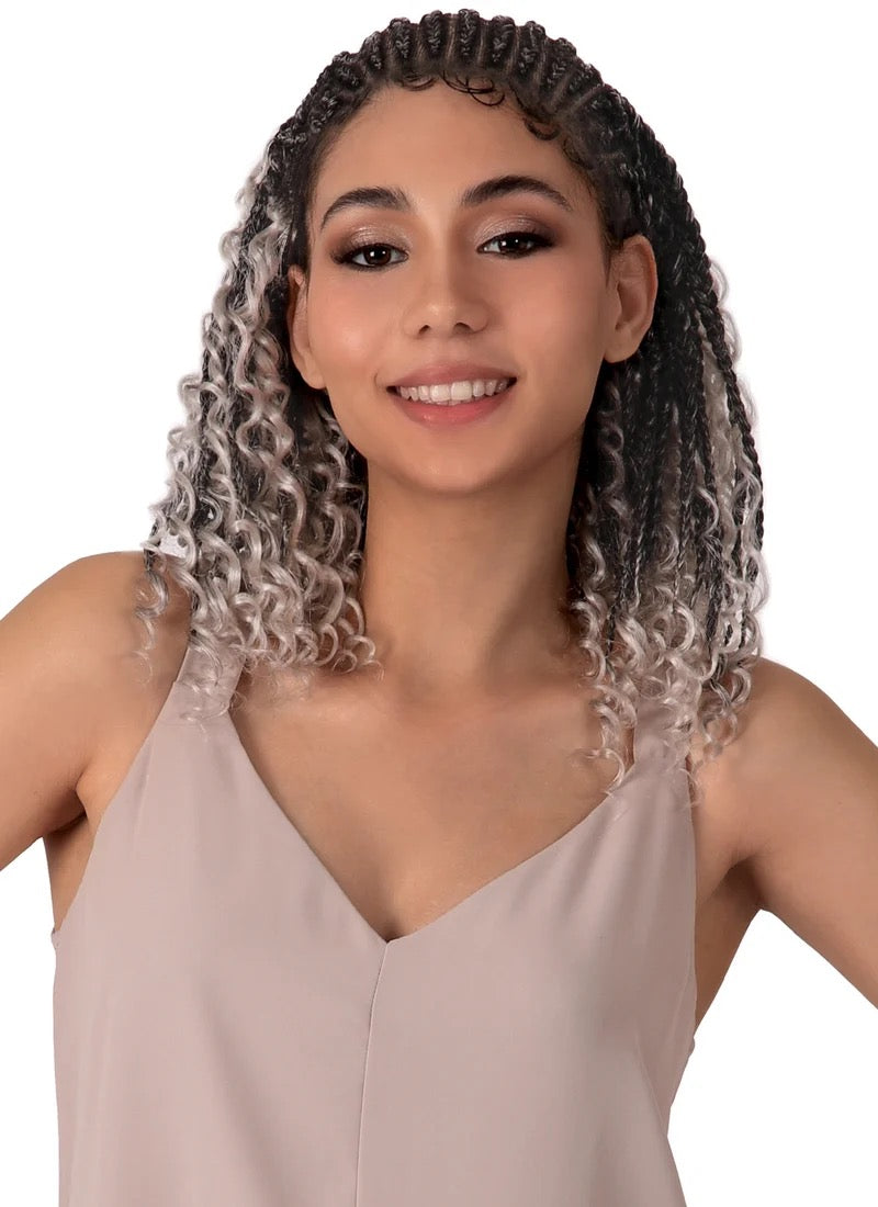 Motown Tress Tela Star Boho 14” Whole Lace Hybrid Braid Wig