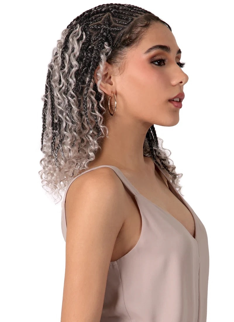 Motown Tress Tela Star Boho 14” Whole Lace Hybrid Braid Wig