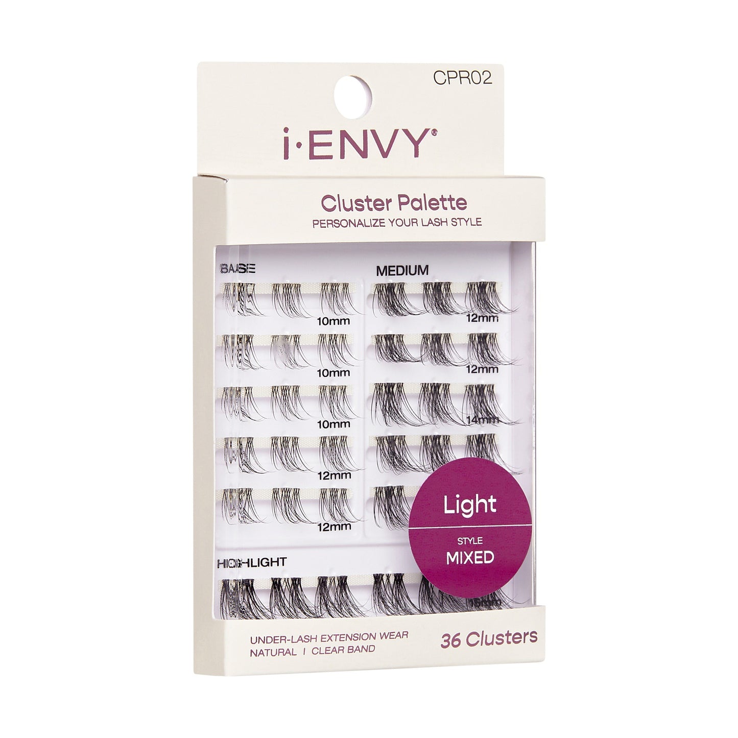 I Envy Lash Cluster Palette Light Refill - 02