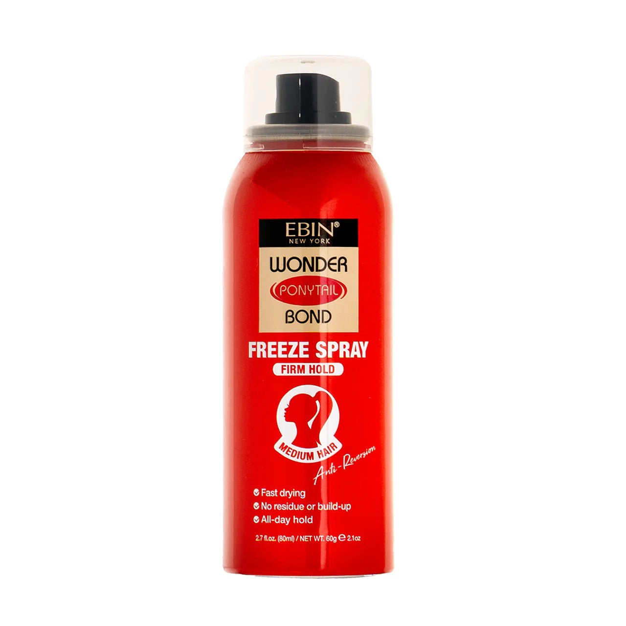 EBIN Wonder Ponytail Bond Freeze Spray - Firm Hold 2.7 oz