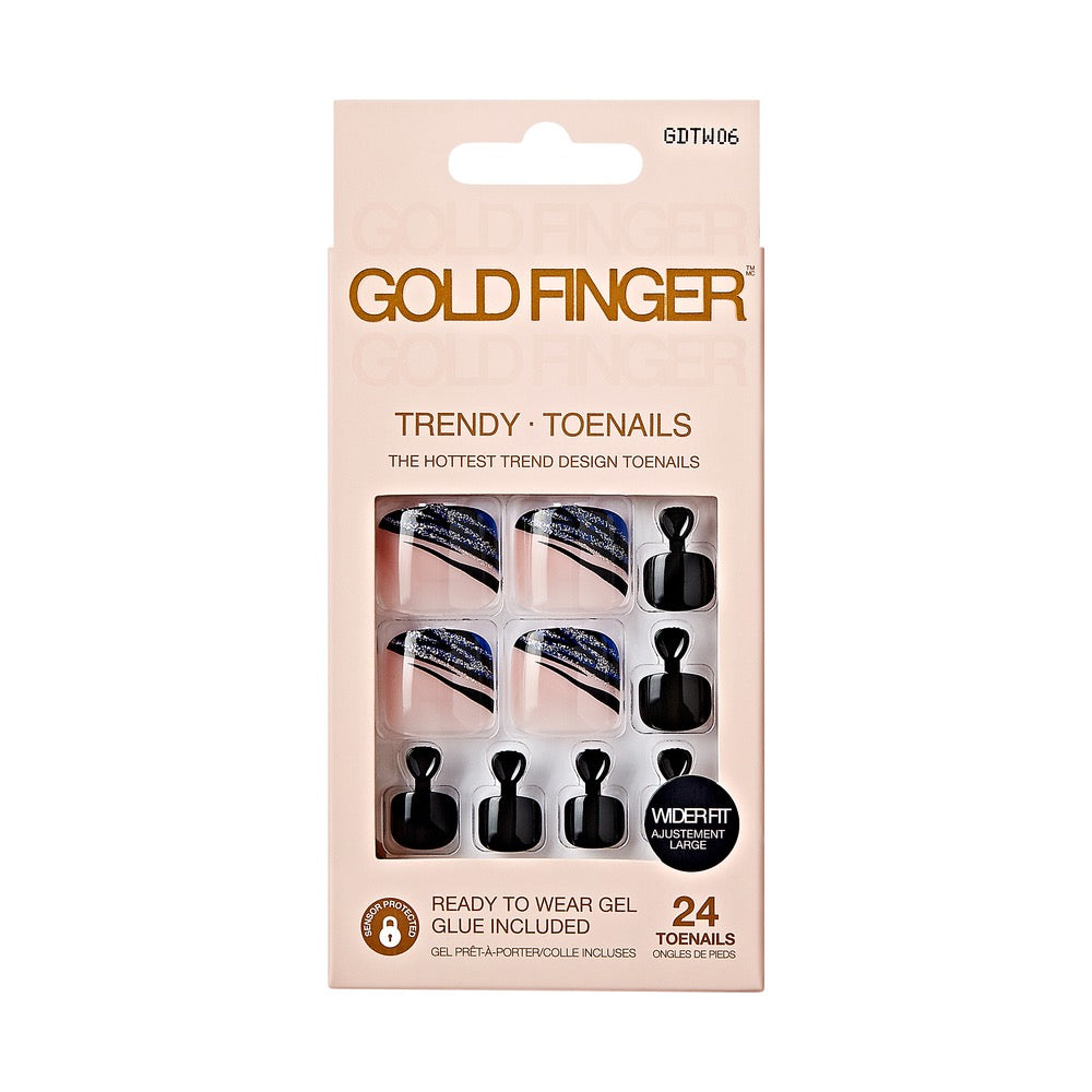 Gold Finger Trendy Wider Fit Toenails Breeze