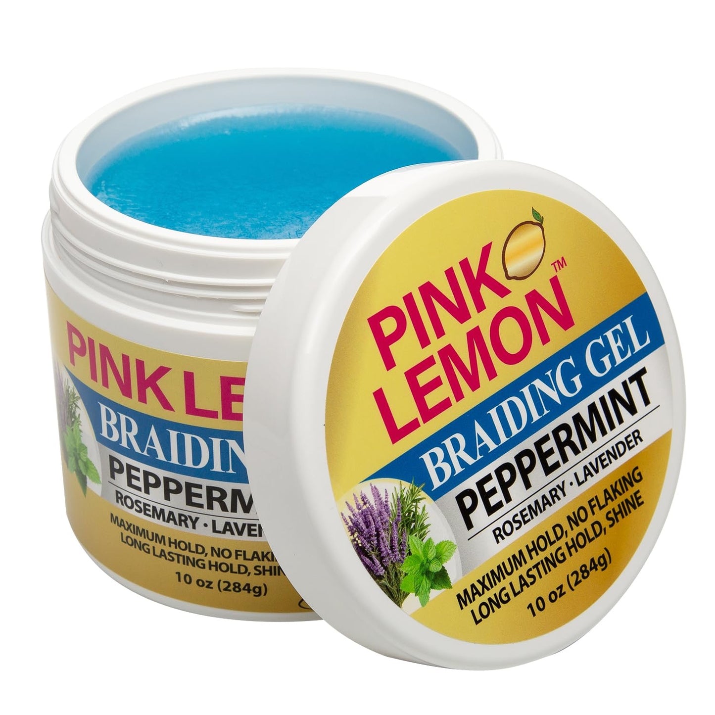 Pink Lemon Braiding Gel Peppermint Rosemary Lavender 10oz