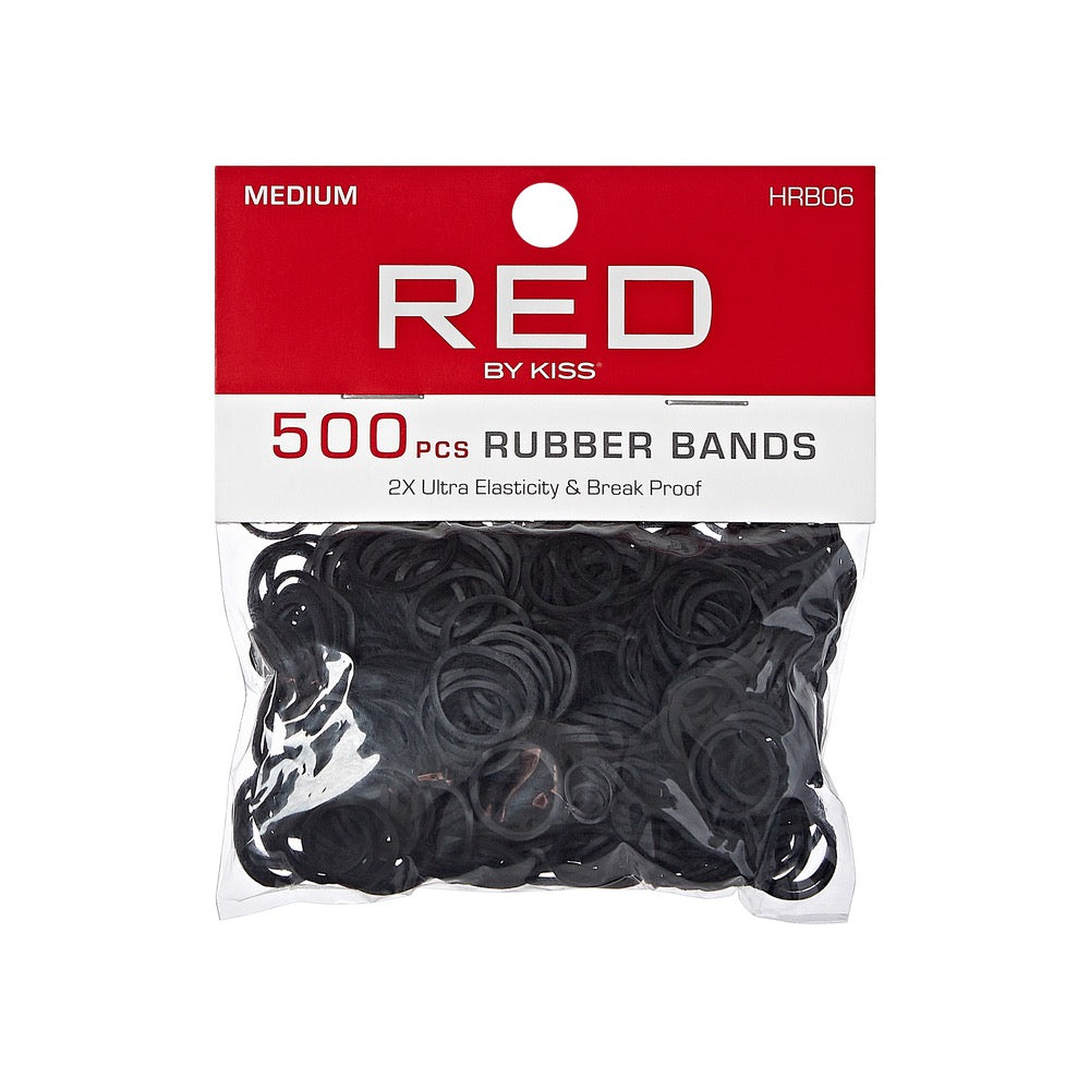 Red Rubber Bands Medium 500 pcs Black