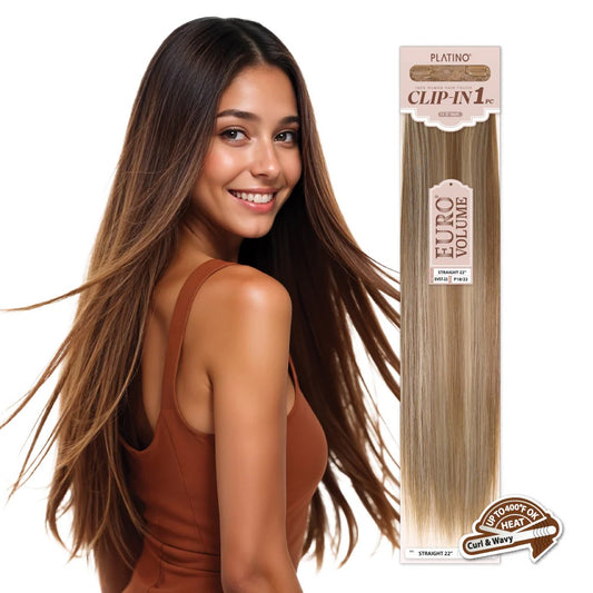 EVE Platino Euro Volume 1 Piece Clip In Straight 22 Inches
