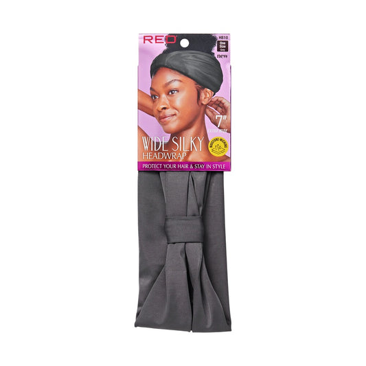 RED Dry Fit Wide Silky Headwrap Grey