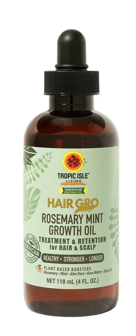 Tropic Isle Hair Gro Rosemary Mint Growth Oil 4oz