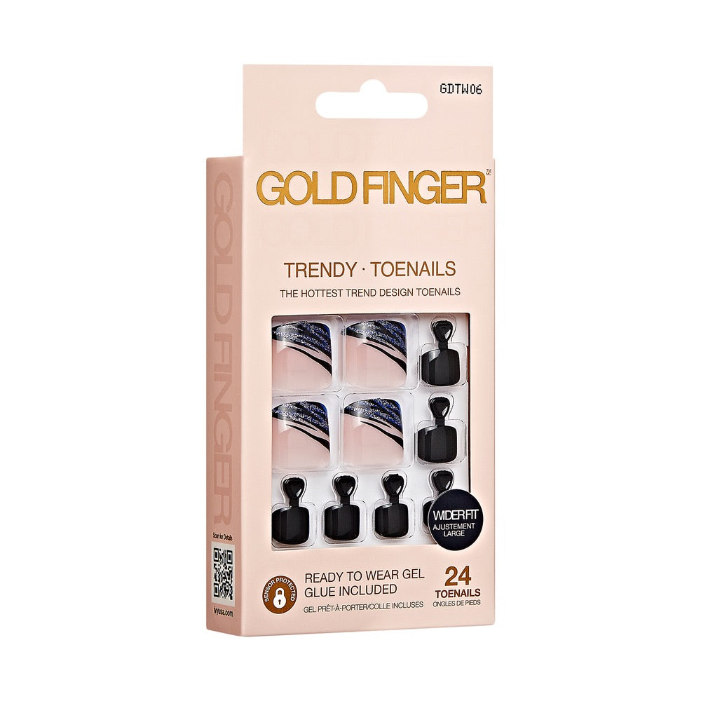Gold Finger Trendy Wider Fit Toenails Breeze