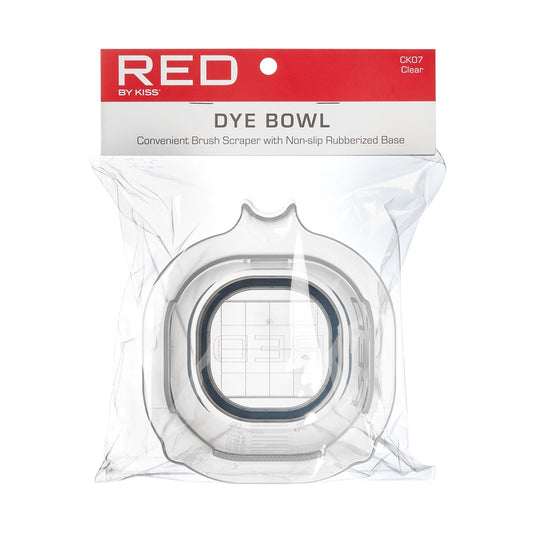 RED Dye Bowl Wrapped - Clear