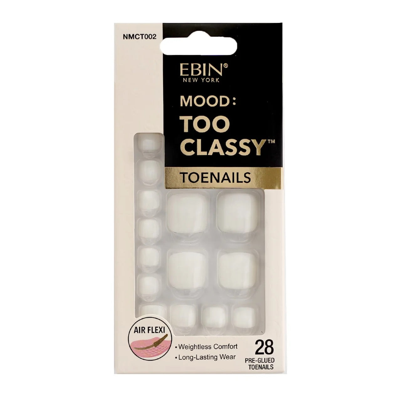 EBIN Too Classy Toenails - White