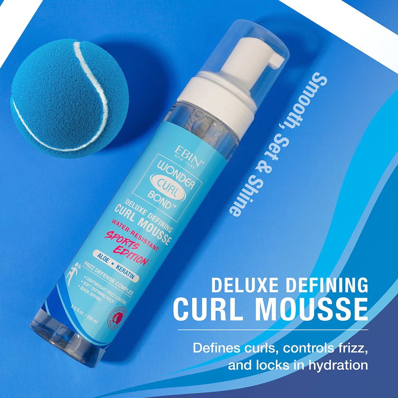 EBIN Wonder Curl Bond Curl Mousse Sports Edition 8.5 oz