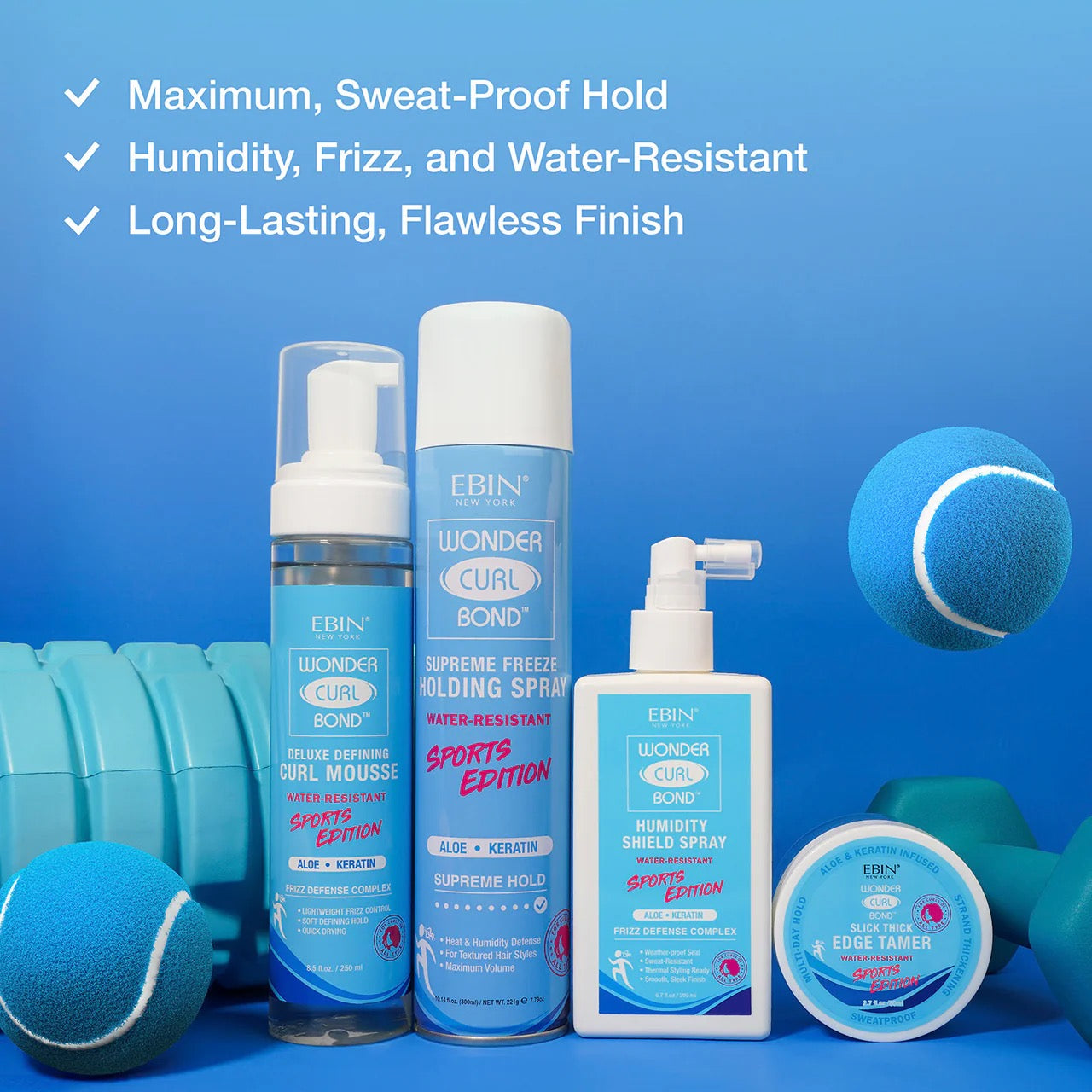EBIN Wonder Curl Bond Curl Mousse Sports Edition 8.5 oz