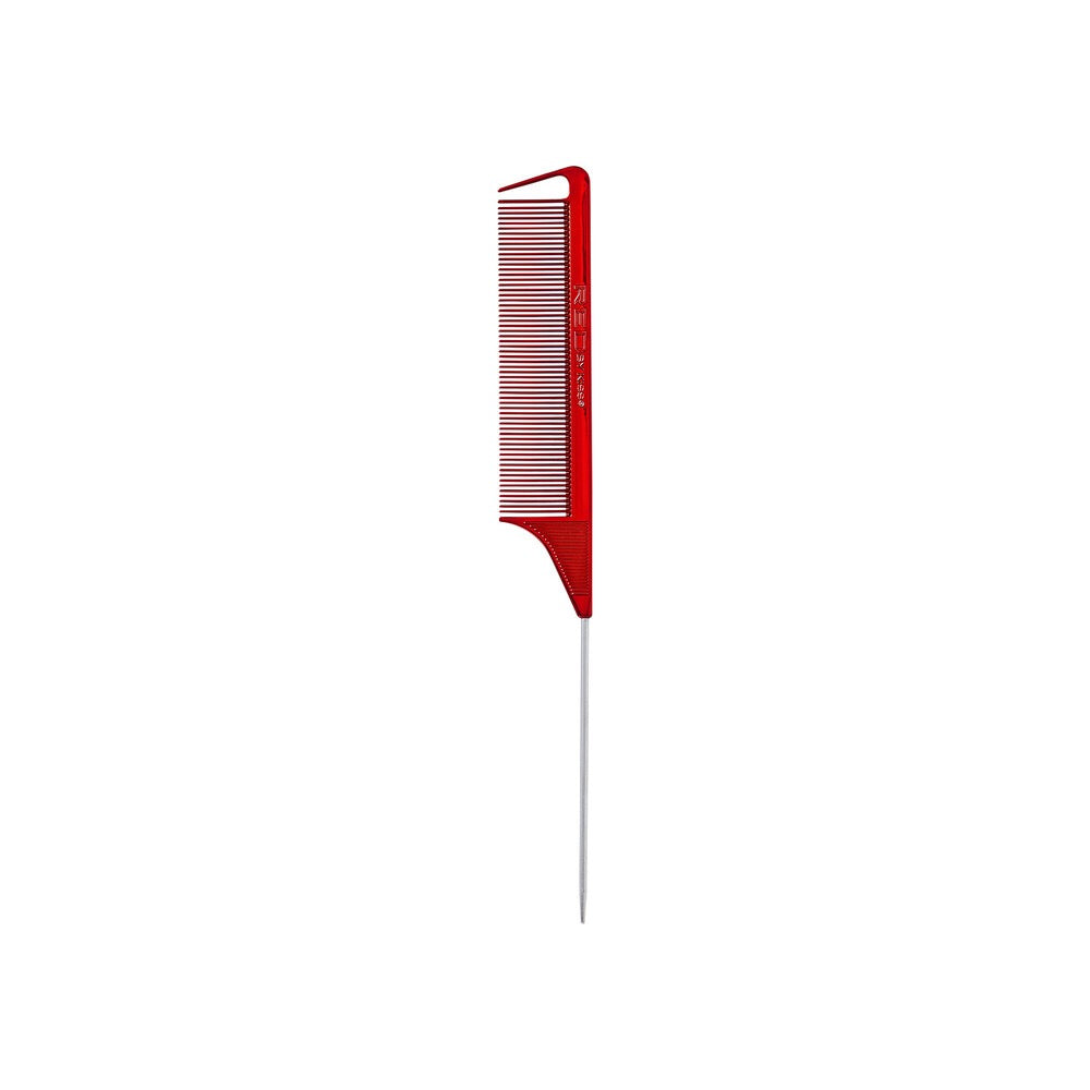 Red Parting Pin Tail Comb Assorted Chrome (Each)