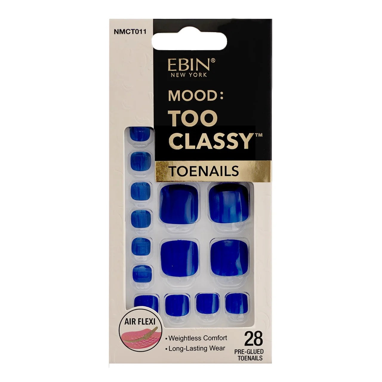 EBIN Too Classy Toenails - Blue