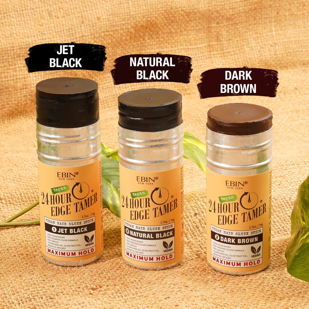 EBIN Vegan Colored Hair Sleek Stick 2.7 oz Natural Black