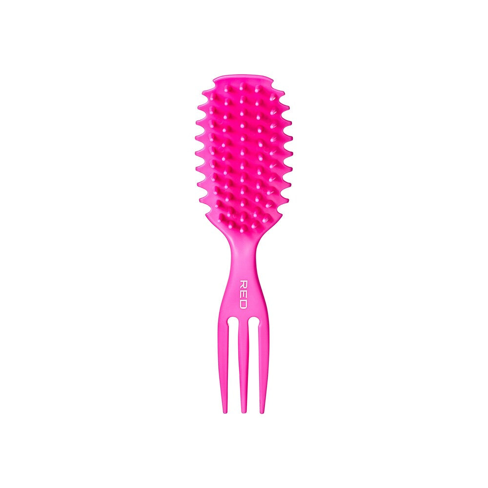 RED Curl & Care Detangle Brush Pink
