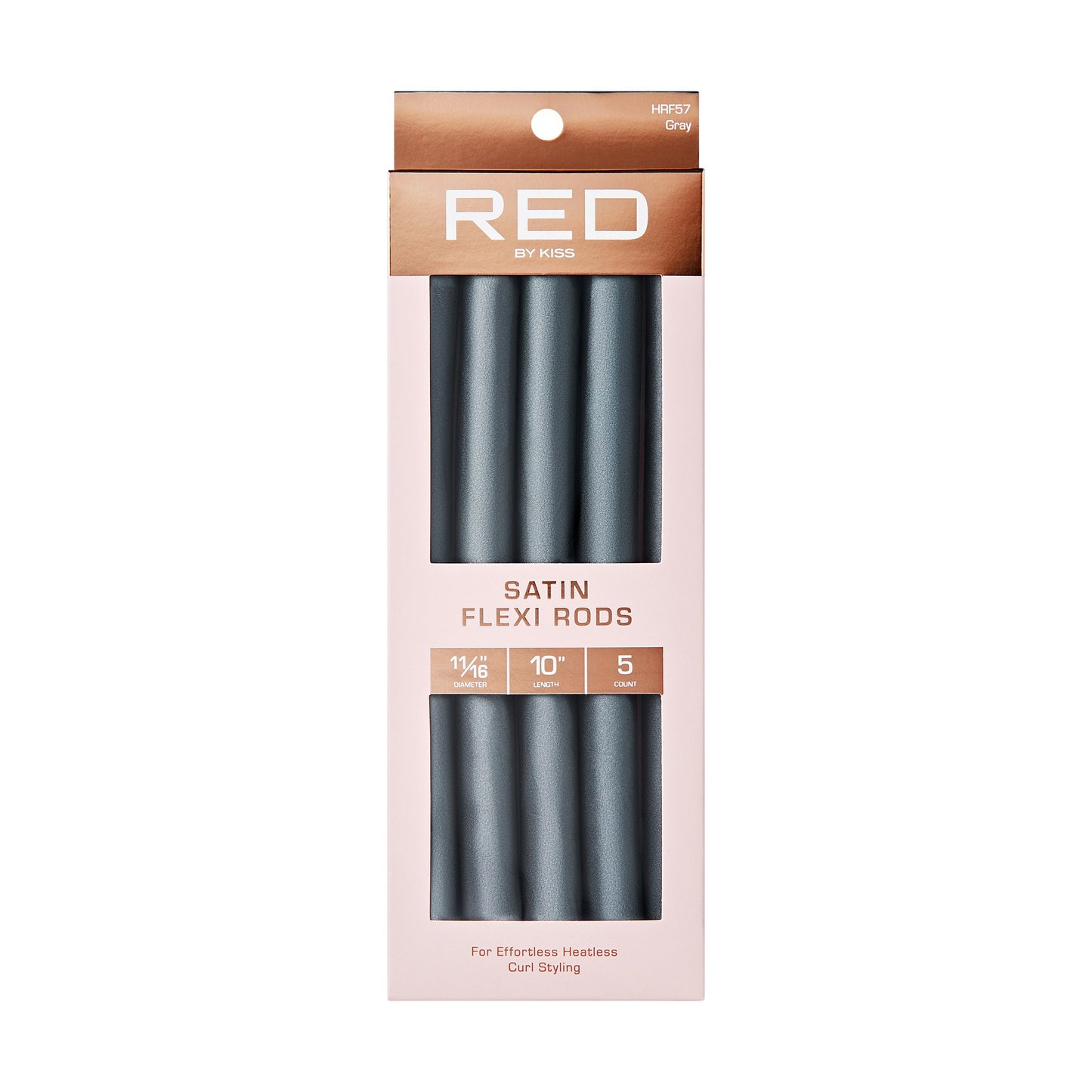 RED Satin Flexi Rods 10" Length 11/16" D Gray 5pcs