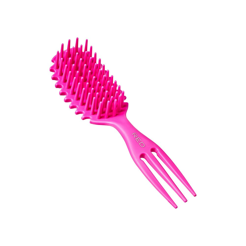 RED Curl & Care Detangle Brush Pink
