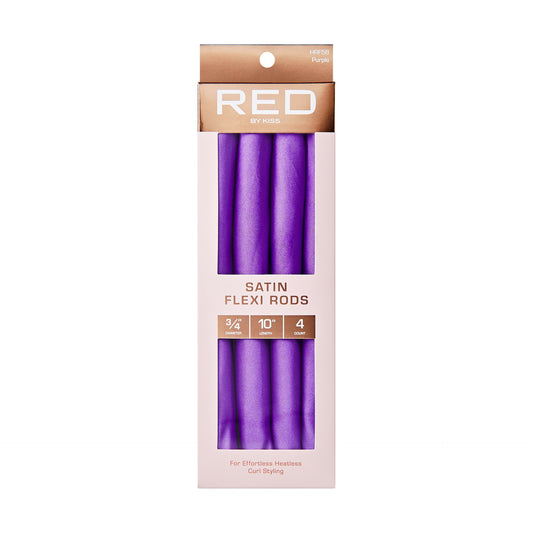 RED Satin Flexi Rods 10" Length 3/4" D Purple 4pcs
