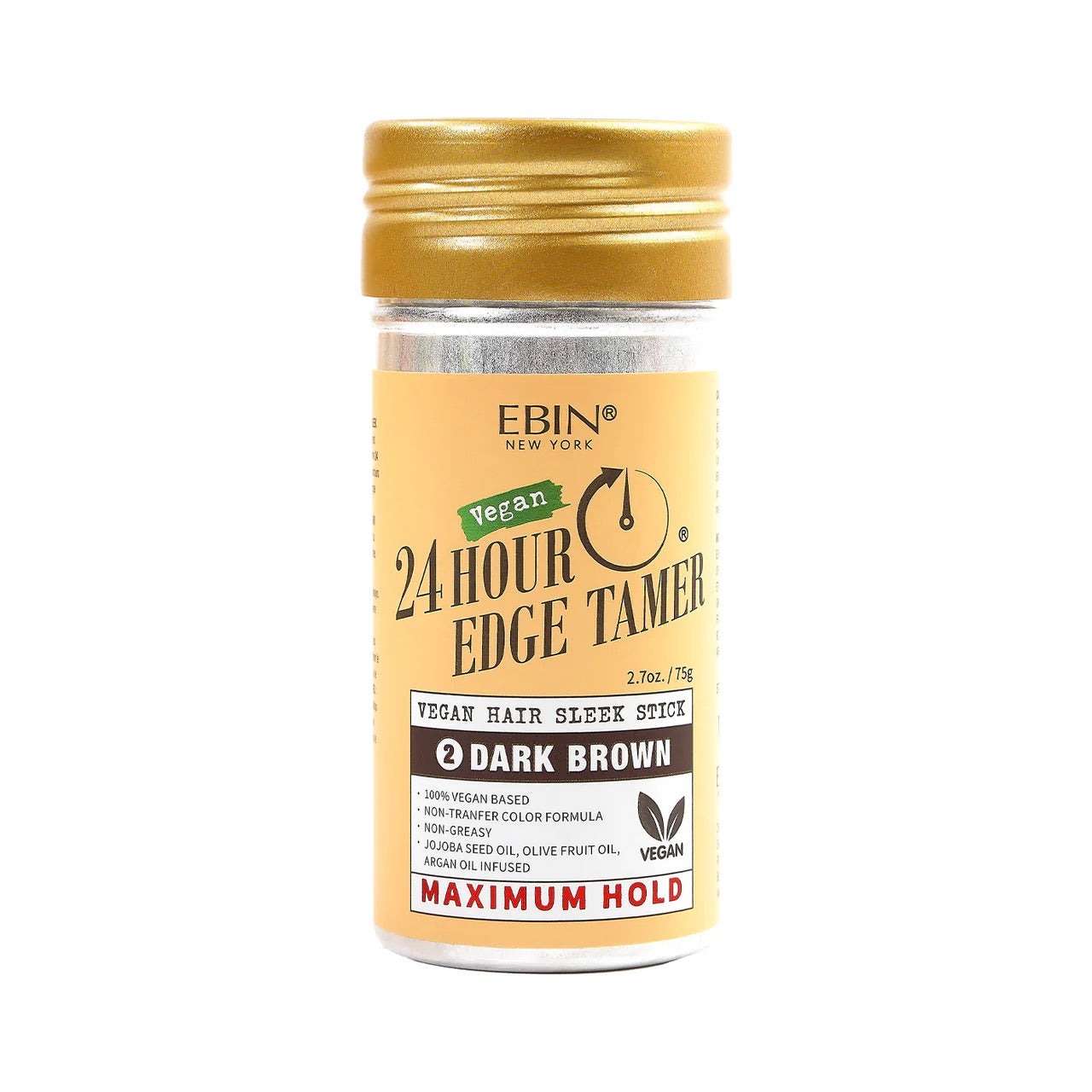 EBIN Vegan Colored Hair Sleek Stick 2.7 oz Dark Brown