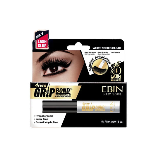 EBIN Eyelash Glue Grip Bond White Stick Silicon Applicator