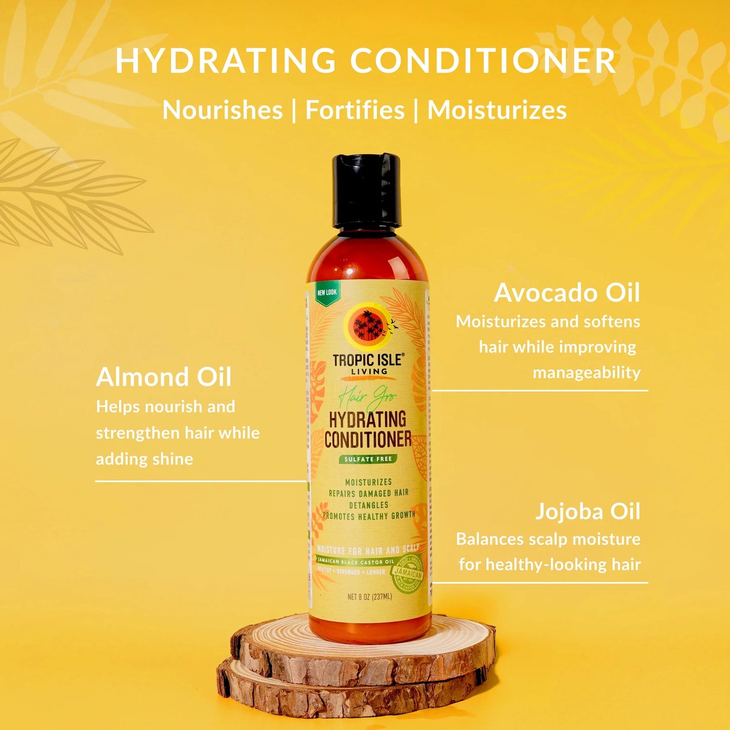 Tropic Isle Hair GRO Hydrating Conditioner 8oz