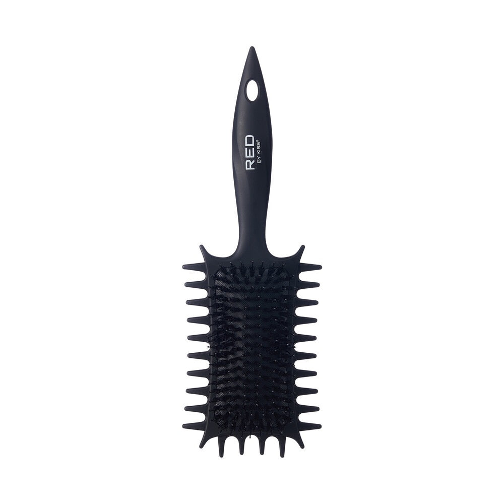 RED Curl Defining Brush Nylon and Boar Black