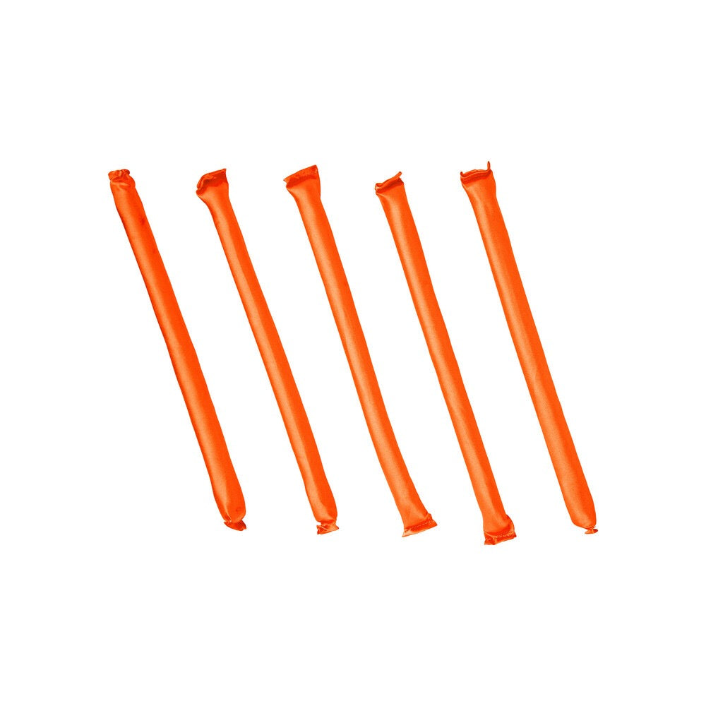 RED Satin Flexi Rods 10" Length 5/8" D Orange 5pcs