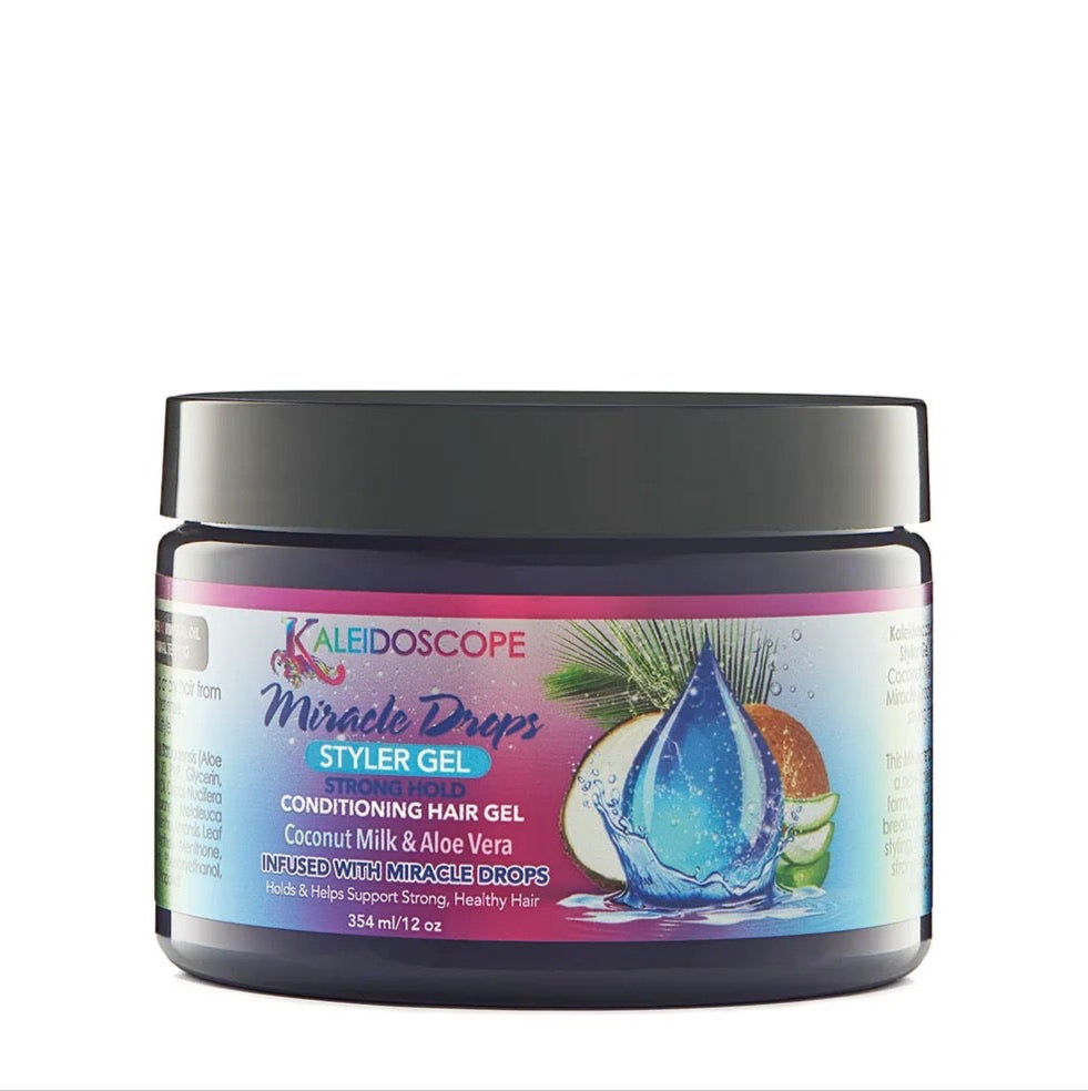 Kaleidoscope Miracle Drops Styler Gel - Conditioning Hair Gel 12 oz
