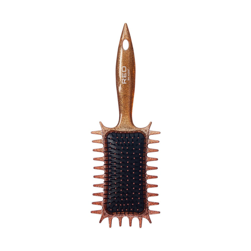 RED Curl Defining Brush Ball Tip Glitter