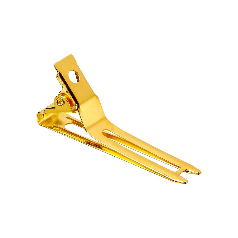 RED Double Prong Slide In Clips 1-3/4" 70 pcs Gold