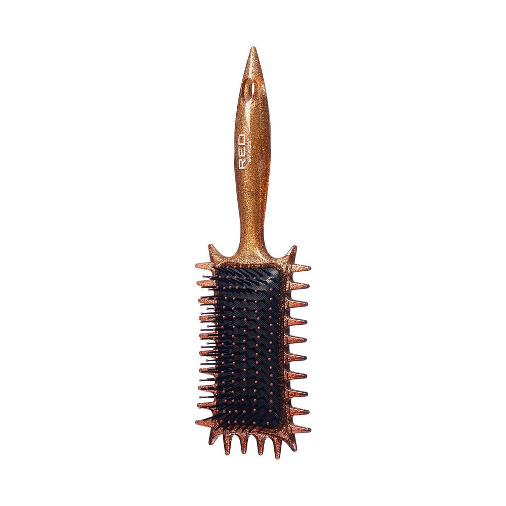 RED Curl Defining Brush Ball Tip Glitter