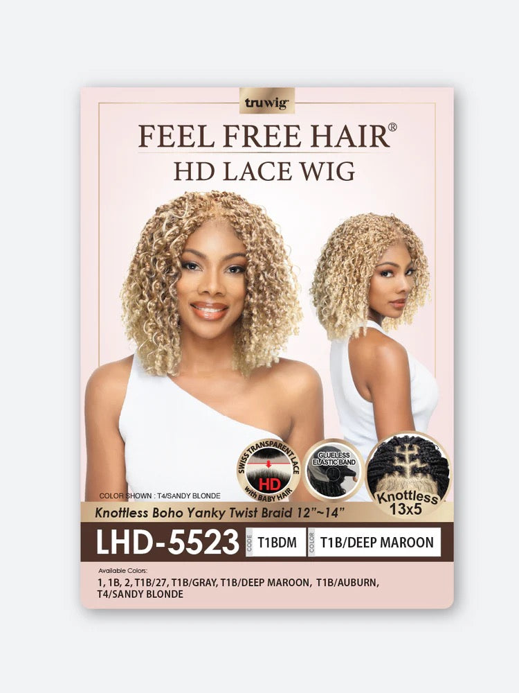 HR Tru Wig LHD-5523 Yanky Twist 12-14" 13X5 HD Lace Wig