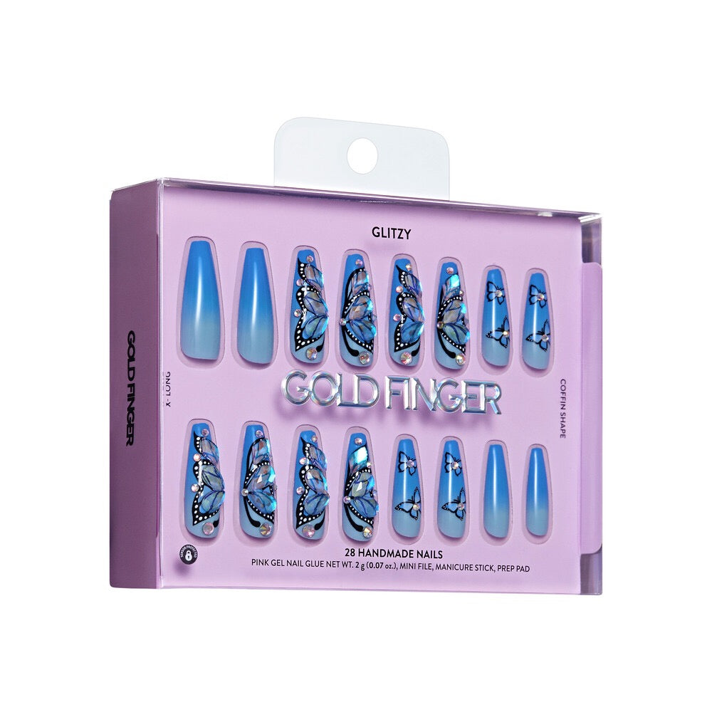 Gold Finger Handmade Nails - Hevenly