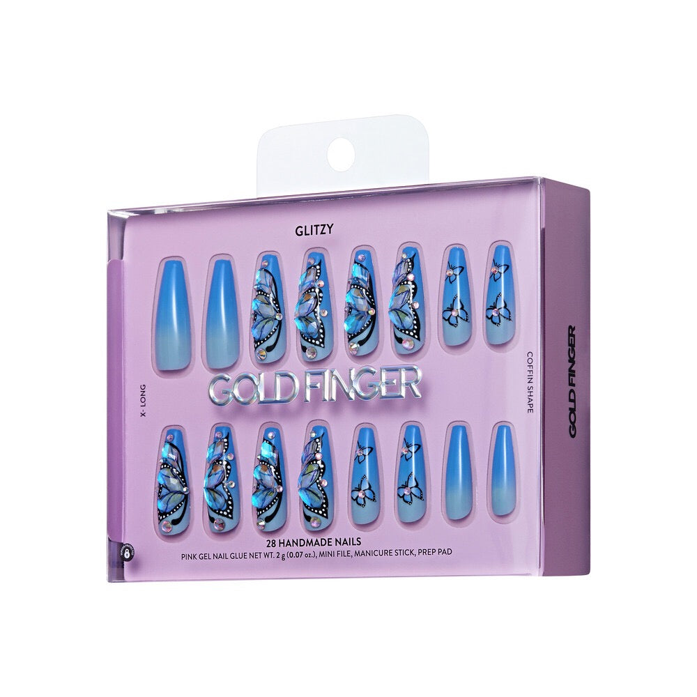 Gold Finger Handmade Nails - Hevenly